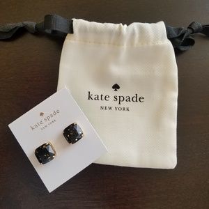 Kate Spade Gold Glitter Studs